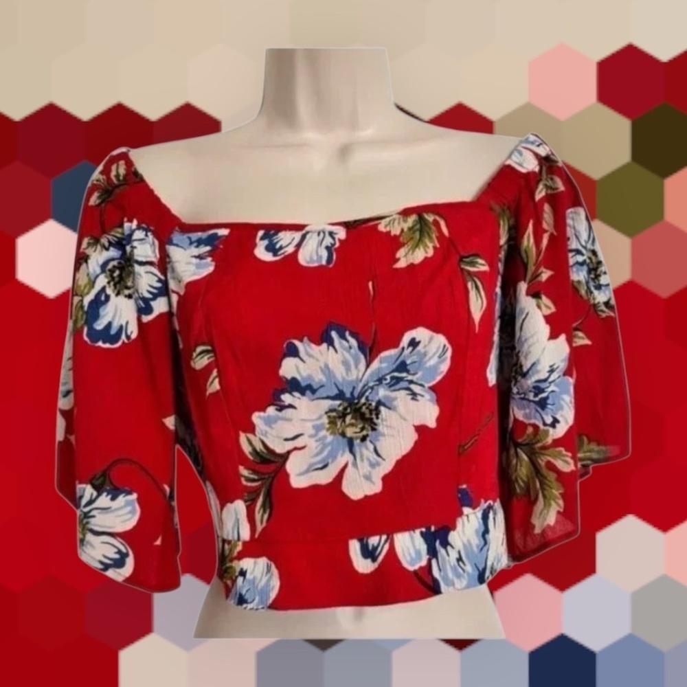 Band of Gypsies Floral Cropped Top